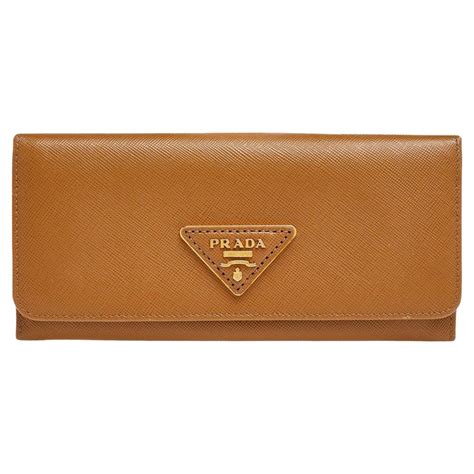 brown prada leather wallet|Prada wallet on sale.